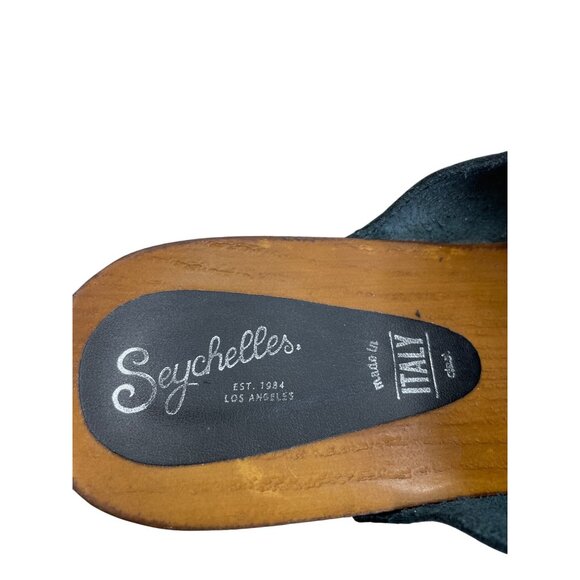 Seychelles Womens Black Leather Studded sandals mules size 9 SKU 8388 - Picture 11 of 12